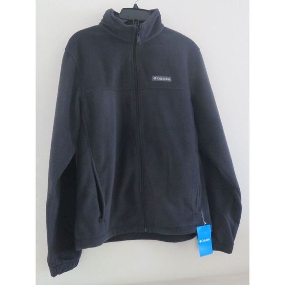 Columbia XM1247 010 Men Sz M Collegiate Navy Mt Grant Fleece Full Zip Jacket - Picture 2 of 7
